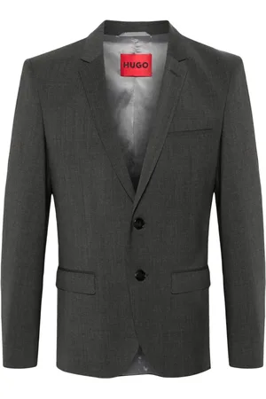 HUGO BOSS Notched-lapels single-breasted blazer