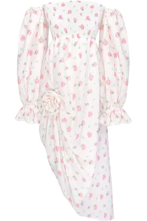 Sleeper Atlanta rose-print linen dress