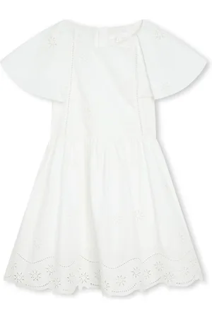 Chloé Embroidered-design organic cotton dress