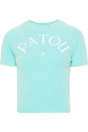 Patou Logo-jacquard knitted top