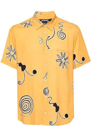 Jacquemus Mello spiral-print shirt