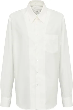Maison Margiela Slash-detail cotton shirt