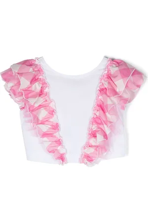 MONNALISA Ruffle-detail T-shirt