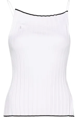 Jacquemus Plissé-effect top
