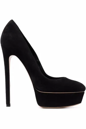Casadei Flora suede-leather pumps