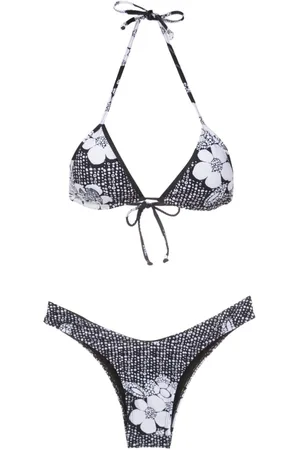 AMIR SLAMA Floral-print bikini set