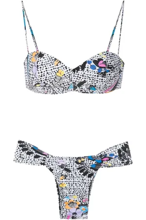 AMIR SLAMA Graphic-print bikini set