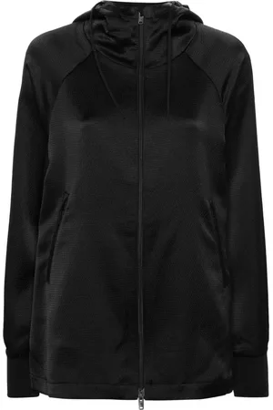 Y-3 Textured zipped hoodie