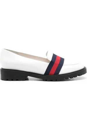 Sarah Chofakian Jockey strap-detail leather loafers