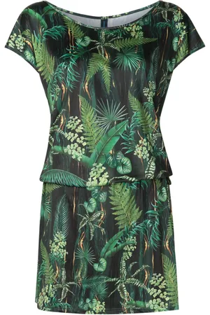 Lygia & Nanny Shiva leaf-print minidress