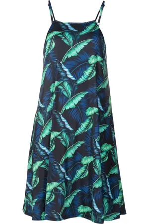 Lygia & Nanny Isis leaf-print minidress