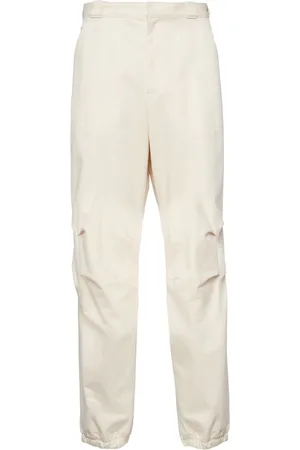 Prada Elasticated-cuff straight-leg trousers