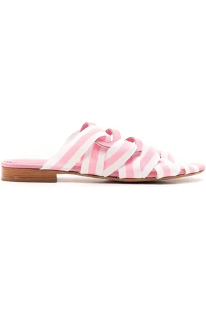 Sarah Chofakian Mia stripe-detailing slides