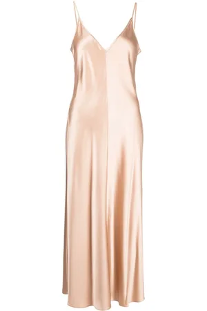 Voz Satin V-neck slip dress