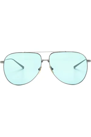 DITA EYEWEAR Logo-print round-frame sunglasses