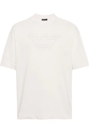 Emporio Armani Logo-embroidered cotton T-shirt