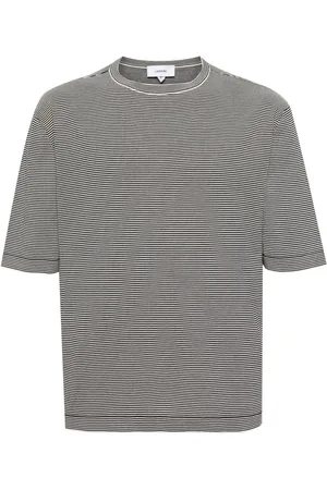 LARDINI Striped cotton T-shirt