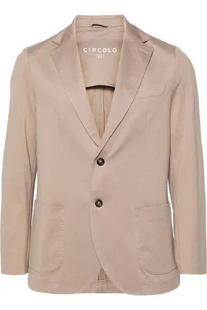 Circolo Single-breasted piqué blazer