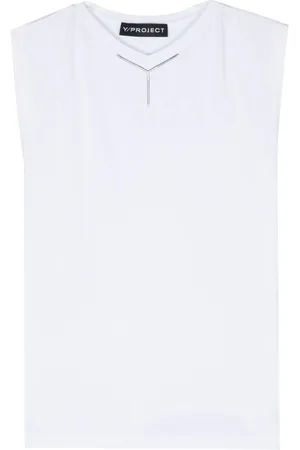 Y / PROJECT Logo-appliqué tank top