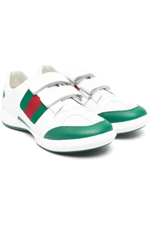 Gucci Web-detail leather sneakers