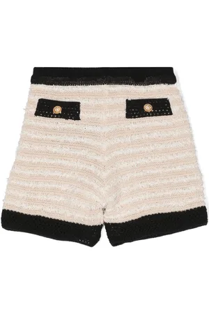 Balmain Frayed knitted shorts