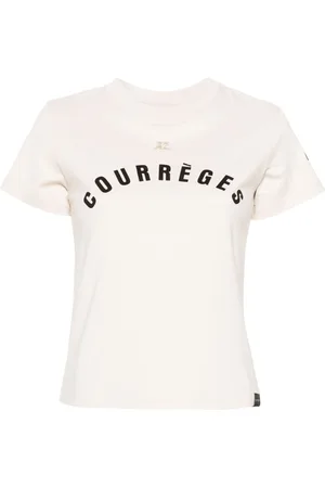 Courrèges Logo-print cotton T-shirt