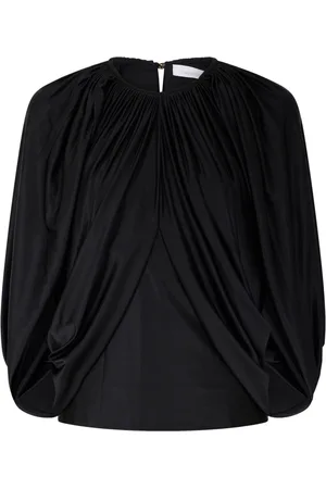 Paco rabanne Round-neck draped blouse
