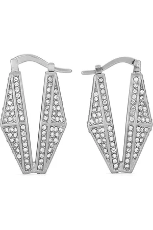 Jimmy Choo Diamond Chain crystal-embellished earrings