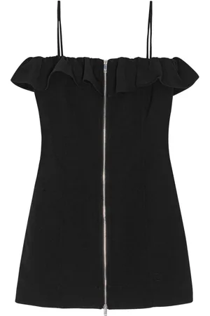 Ganni Ruffle-trim minidress