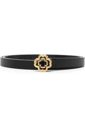 Maje Clover slim leather belt
