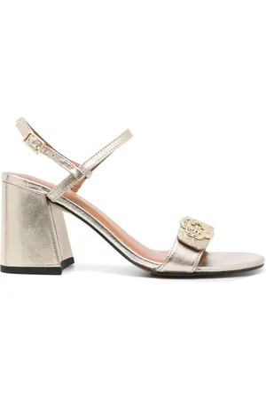 Maje 85mm metallic leather sandals