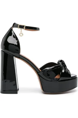 Maje 115mm leather platform sandals