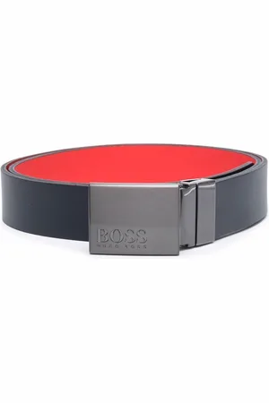 HUGO BOSS Engraved-logo belt