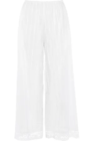 ERES Lace-trim cotton trousers