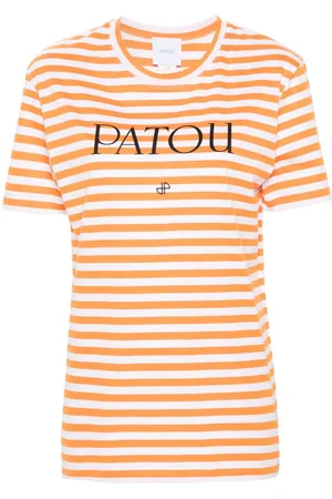 Patou Logo-print striped T-shirt