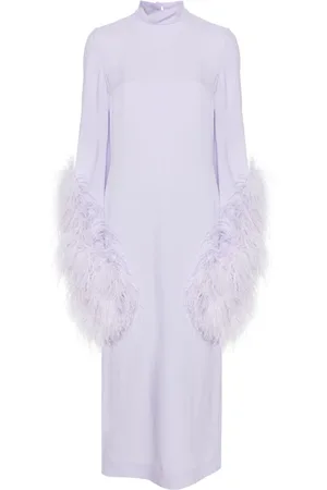 ‎Taller Marmo‎ Del Rio feather-trim dress