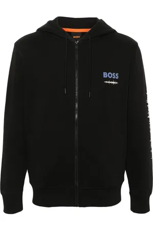 HUGO BOSS Graphic-print hooded jacket