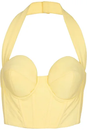 Balmain Halterneck corset top