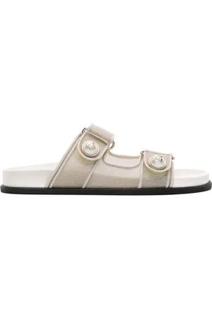 Jimmy Choo Fayence metallic mesh slides