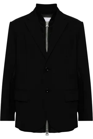 SACAI Layered single-breasted blazer
