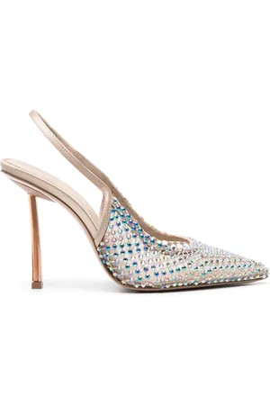 LE SILLA 100mm Gilda crystal-embellished pumps
