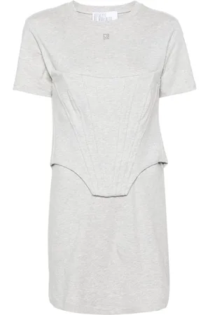 GIUSEPPE DI MORABITO Corset-detail cotton dress