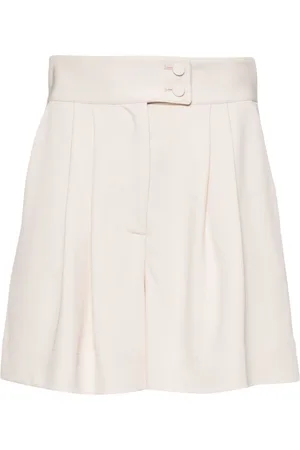 Styland Pleated high-waist tailored shorts