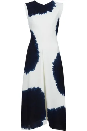 Proenza Schouler Ella Dress In Printed Viscose Crepe