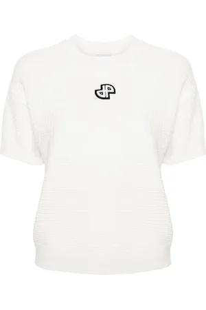 Patou 3D-knit short-sleeved jumper