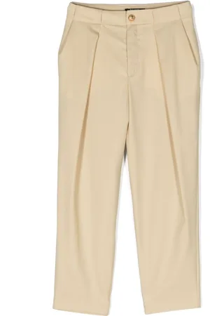 Balmain Pleat-detailing wool chino trousers