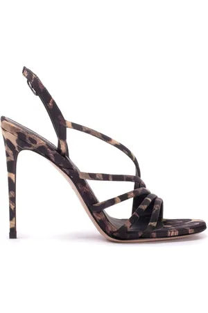 LE SILLA Scarlet 105mm leopard-print sandals
