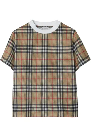 Burberry 格纹网眼 T 恤衫