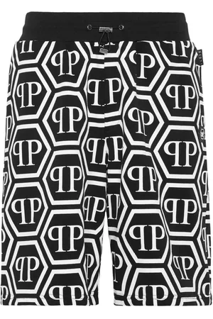 Philipp Plein Monogram drawstring track shorts
