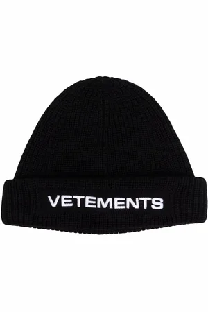 Vetements Embroidered-logo ribbed beanie